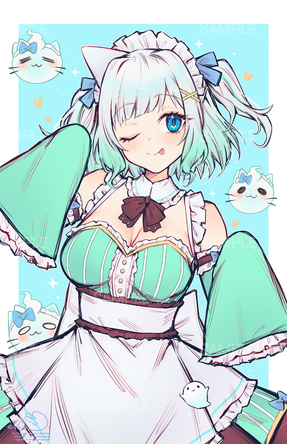 VTuber Mint Fantome Poster Print