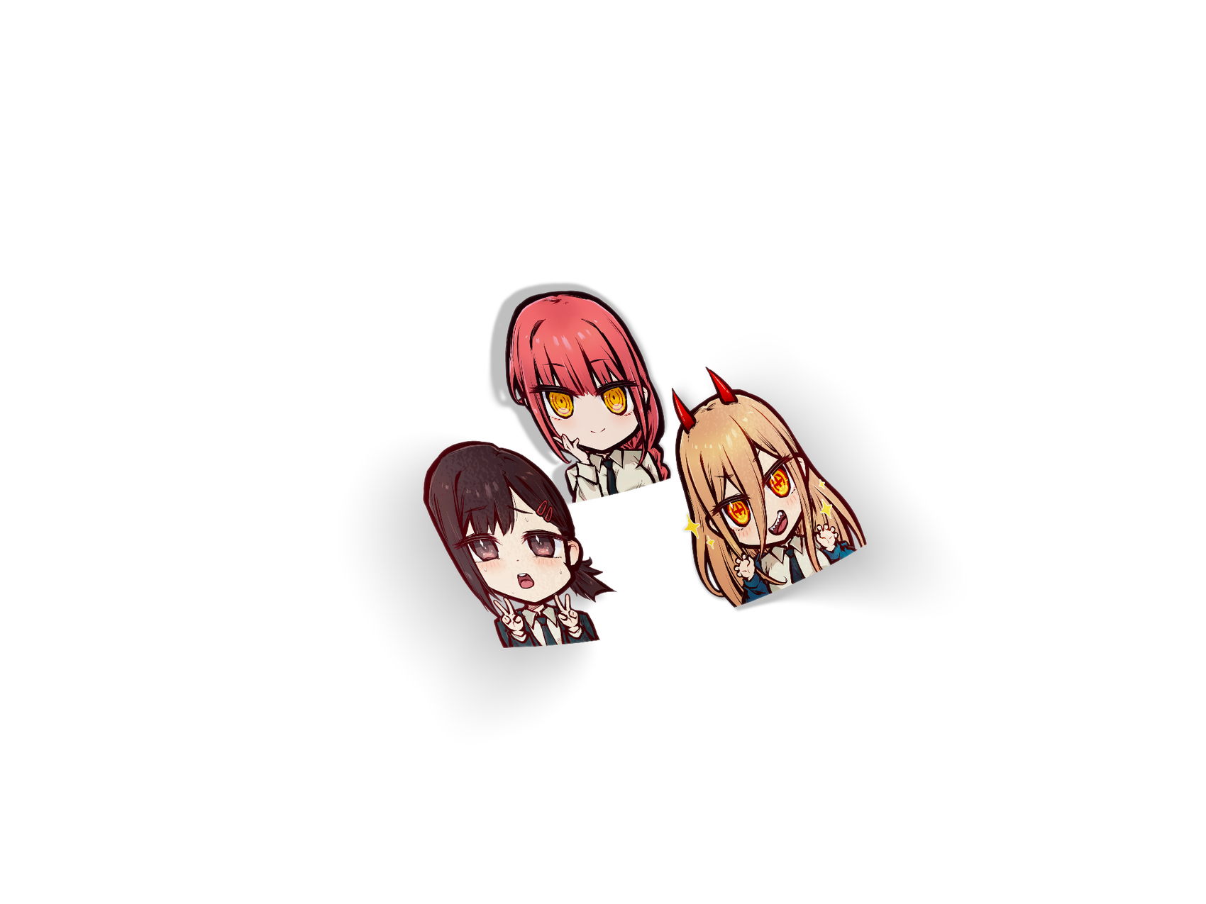 Chainsaw Guy Chibi Die-Cut Sticker Decals