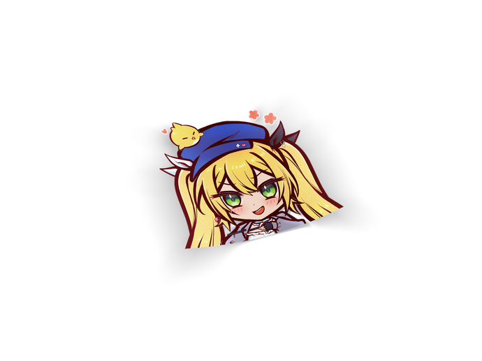 VTUBER DOKIBIRD CHIBI DIE-CUT DECAL