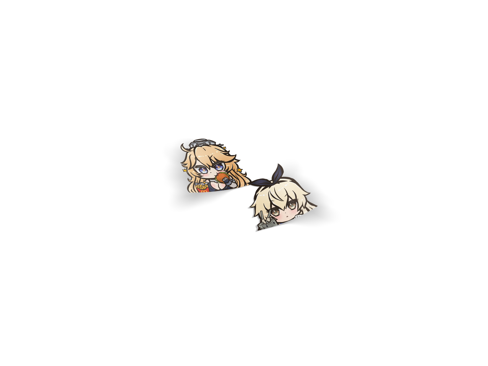 Kancolle Chibi Die-Cut Mini Sticker - Mini Sticker, video games merch by concon