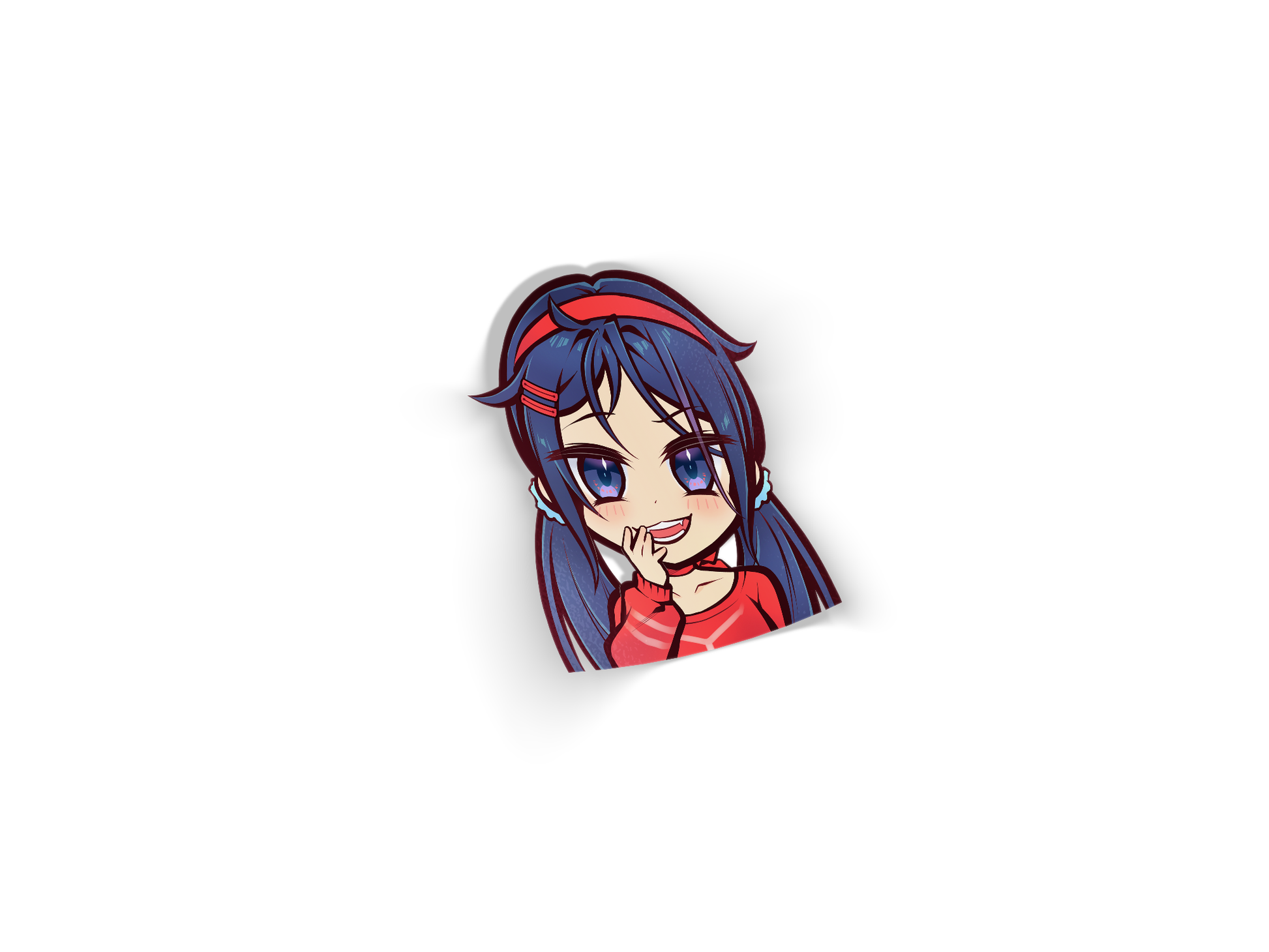 Miside Mita Chibi Die-Cut Sticker Decal - Die-Cut, video games merch by concon