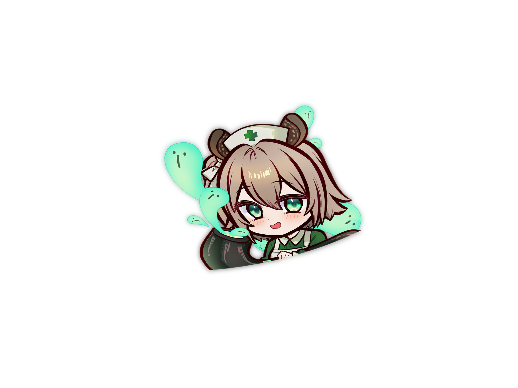 VTuber Nimi Nightmare Chibi Die-Cut Sticker Decal - Die-Cut, Indie, VTuber merch by concon