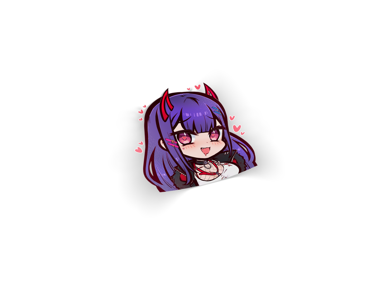 VTUBER AKUMA NIHMUNE NUMI CHIBI DIE-CUT DECAL – concon