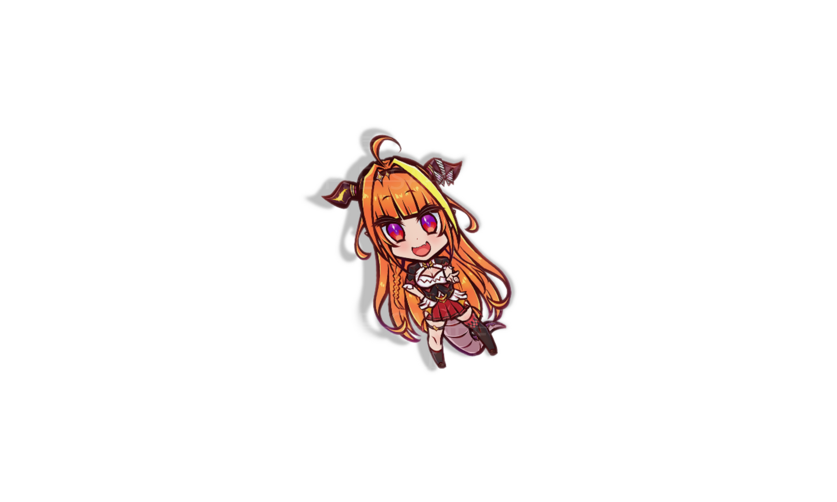 Hololive VTuber Die-Cut Mini Stickers - worn view
