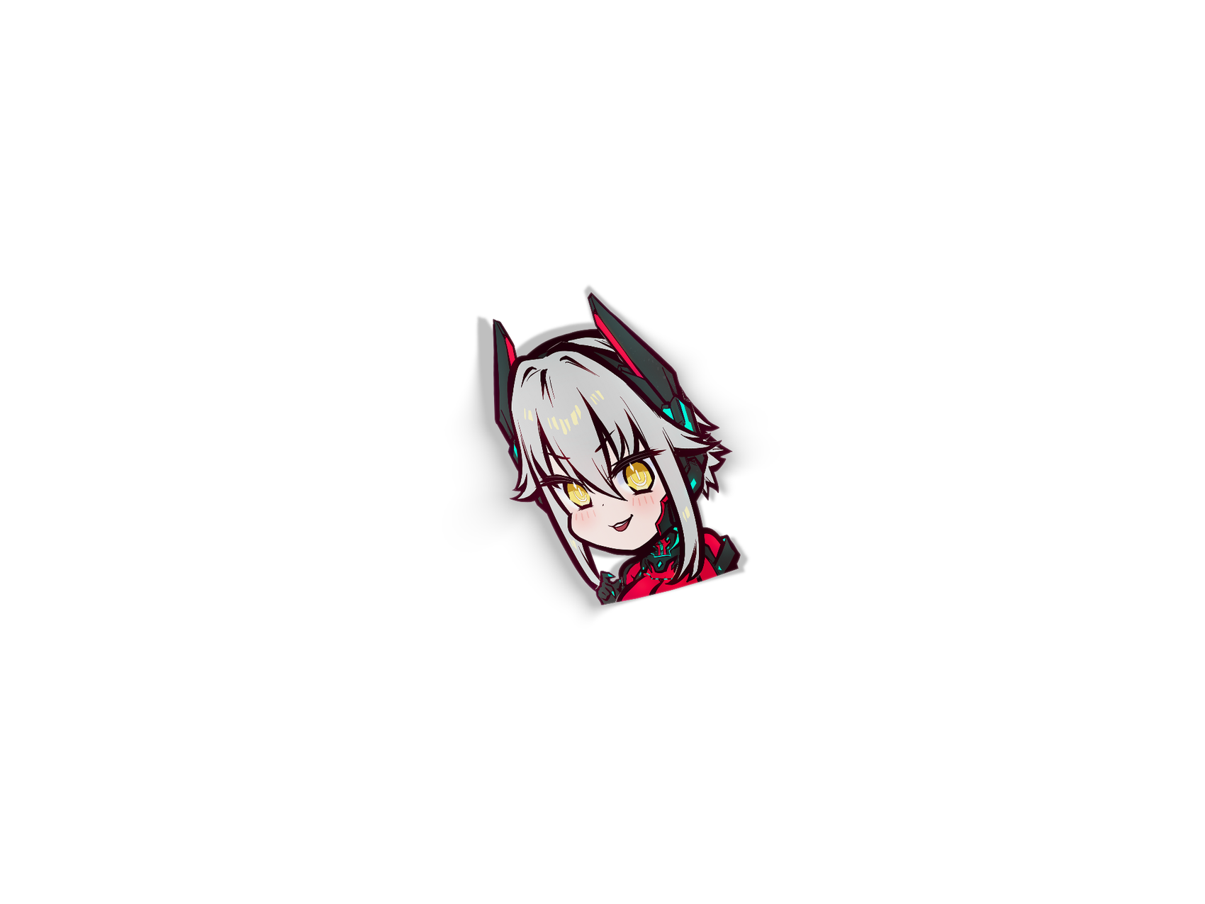 Zentreya Cyborg Chibi Die-Cut Decal - Die-Cut, Indie, Mini Sticker merch by concon
