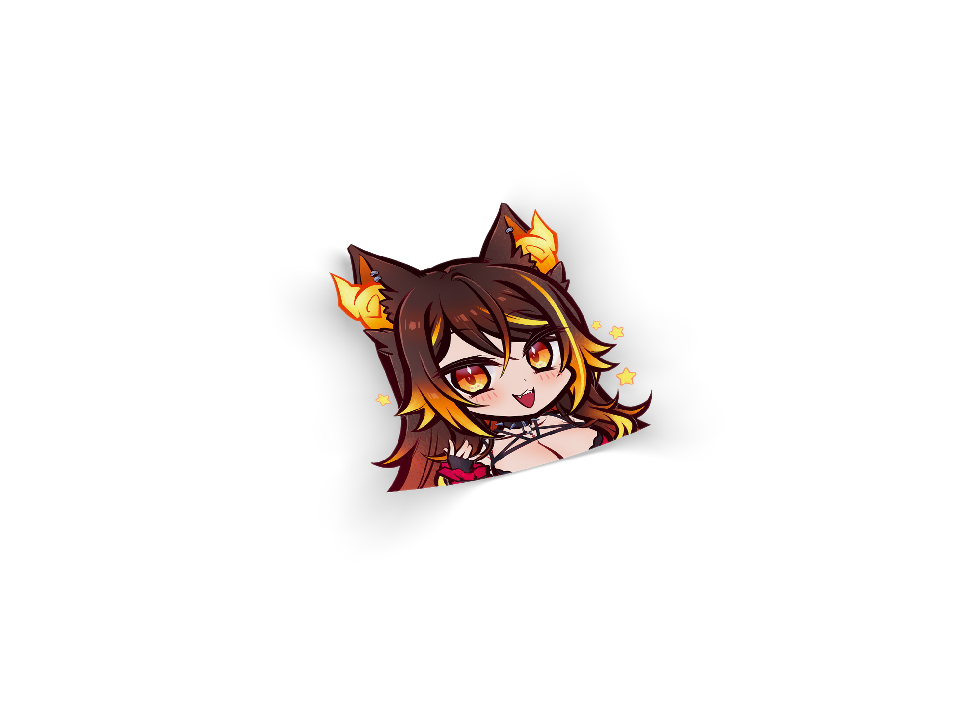 VTuber Sinder Chibi Die-Cut Sticker Decal - Die-Cut, Indie, VTuber merch by concon