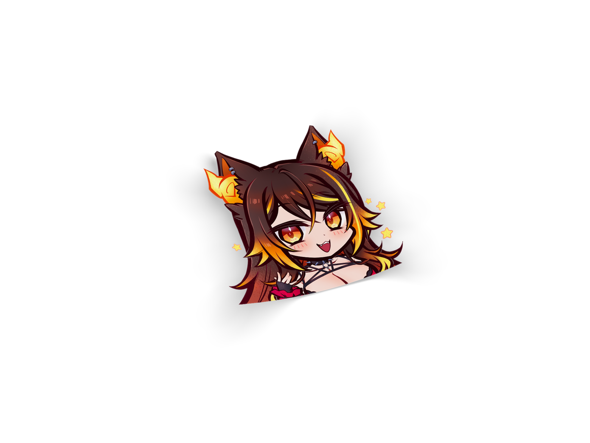 VTUBER SINDER CHIBI DIE-CUT STICKER DECAL – concon