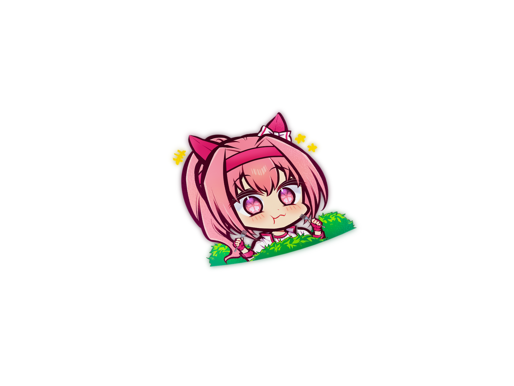 Uma Musume Haru Urara Chibi Die-Cut Sticker Decal - Die-Cut, Uma Musume, umamusume merch by concon