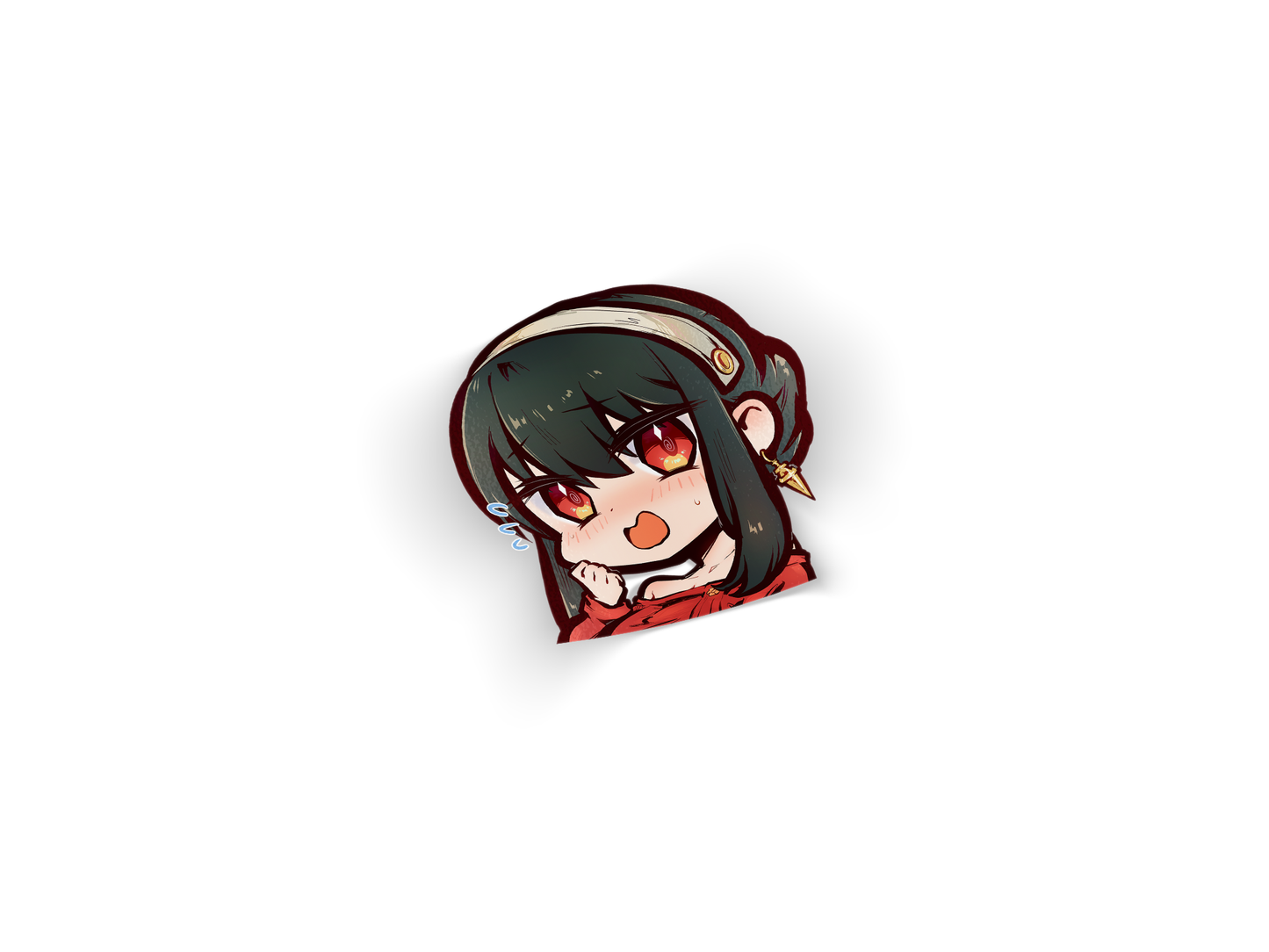 Spy Fam Chibi Die-Cut Decal - anime, clearance, Die-Cut merch by concon