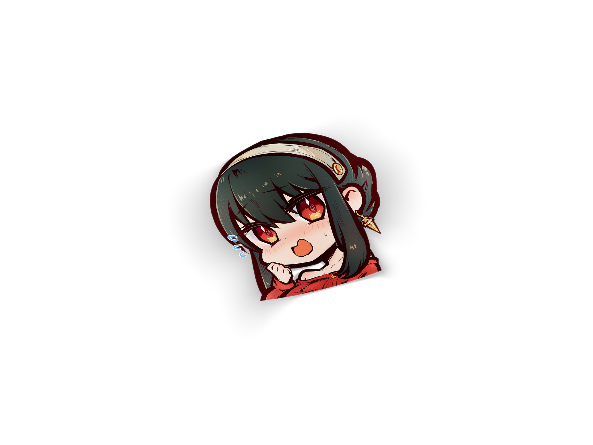 Spy Fam Chibi Die-Cut Decal - anime, clearance, Die-Cut merch by concon