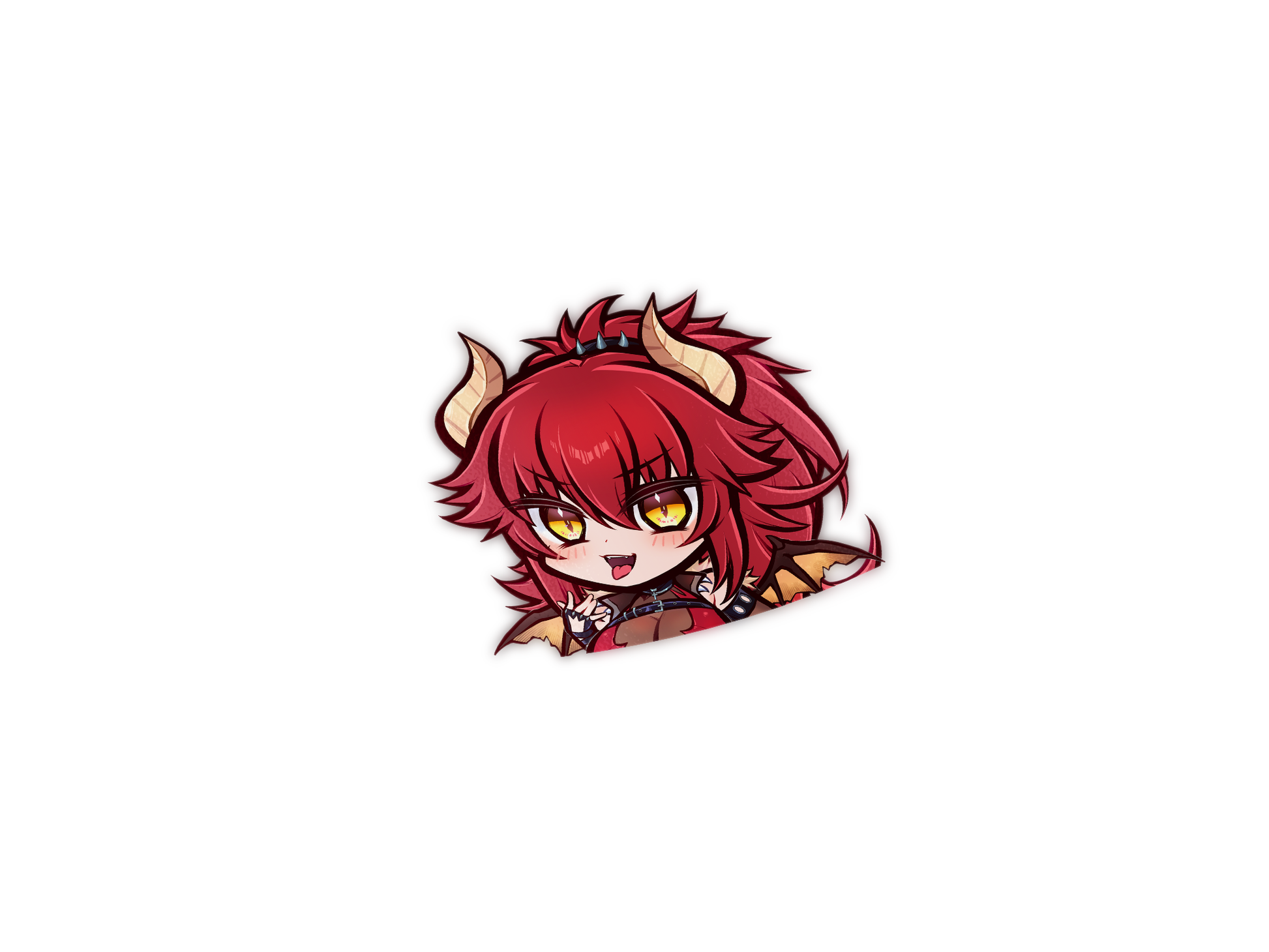 Zentreya Dragon Chibi Die-Cut Decal - Die-Cut, Indie, VTuber merch by concon