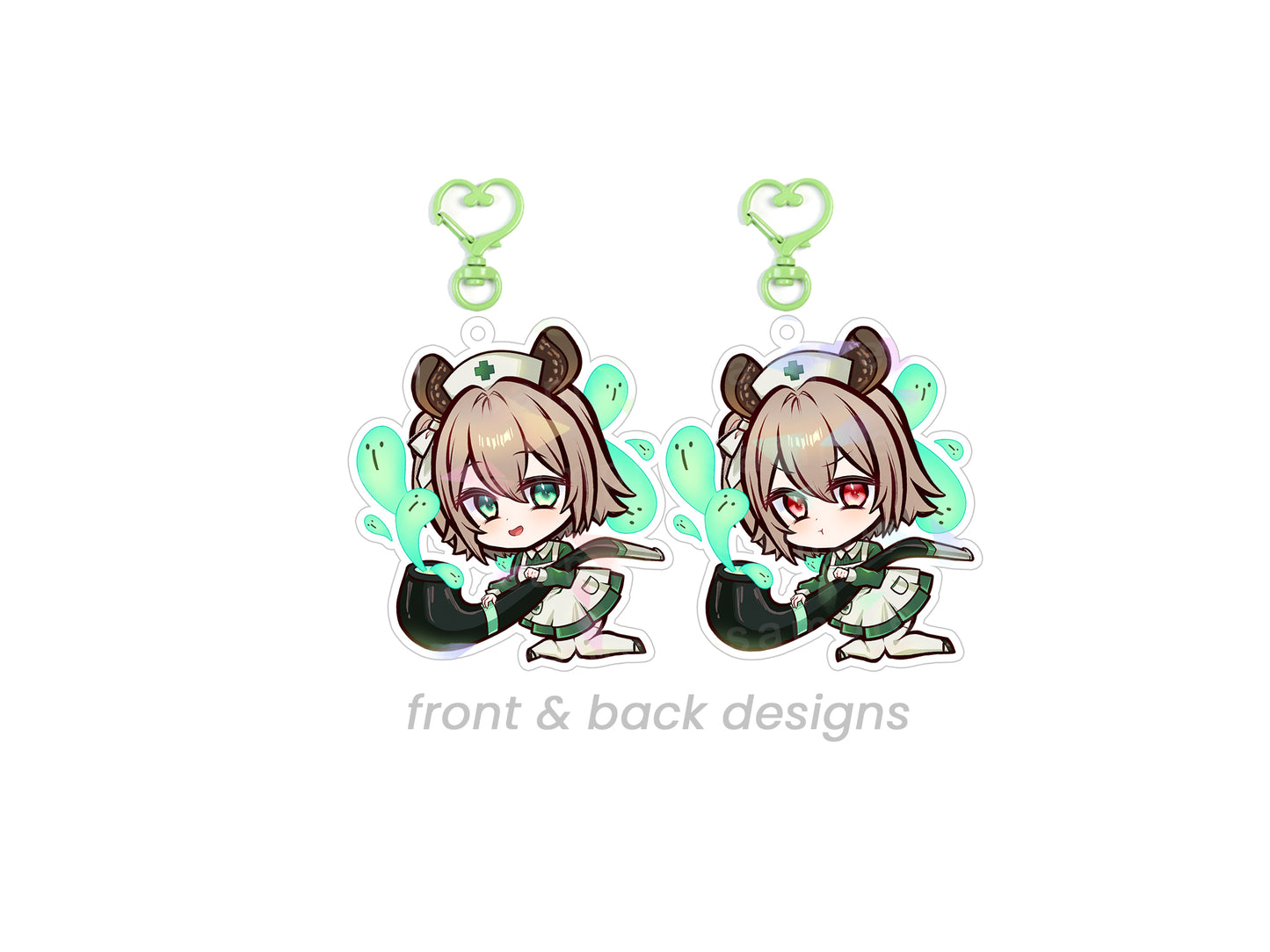 Nimi Nightmare VTuber Double Sided Chibi Acrylic Charm
