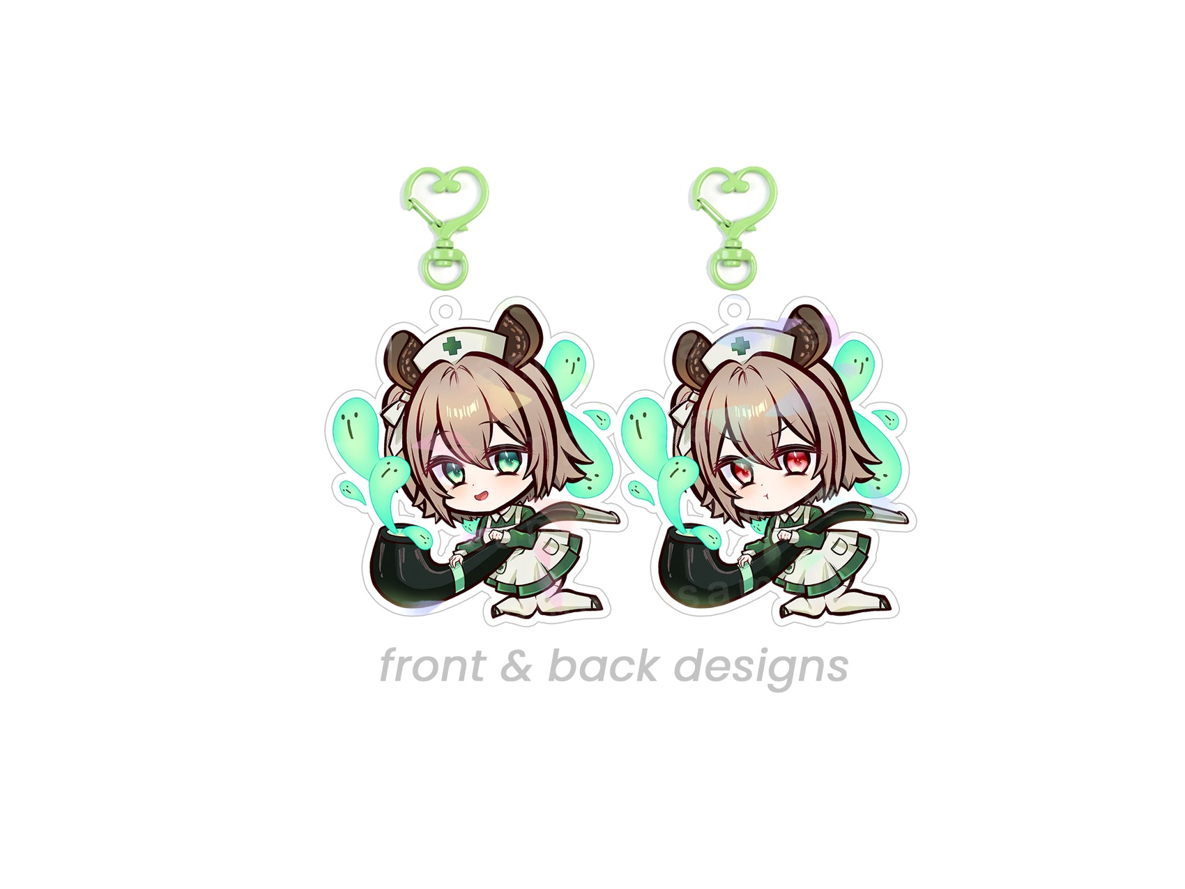 Nimi Nightmare VTuber Double Sided Chibi Acrylic Charm