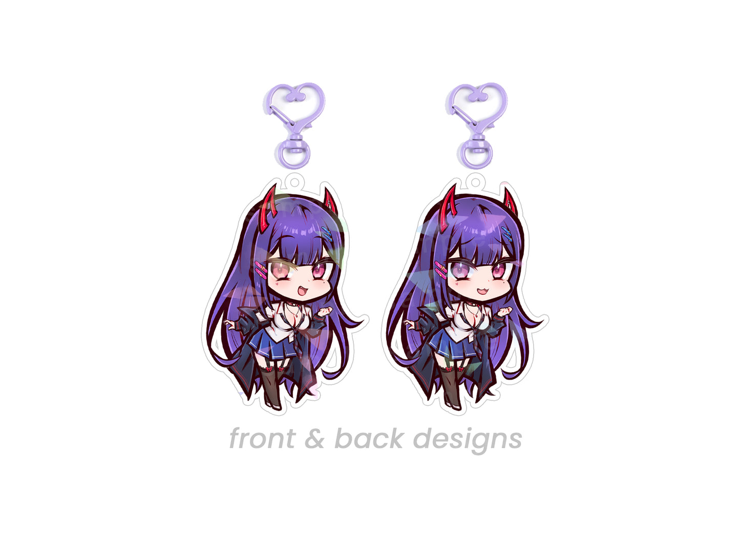 Akuma Nihmune Numi Double Sided Chibi Acrylic Charm