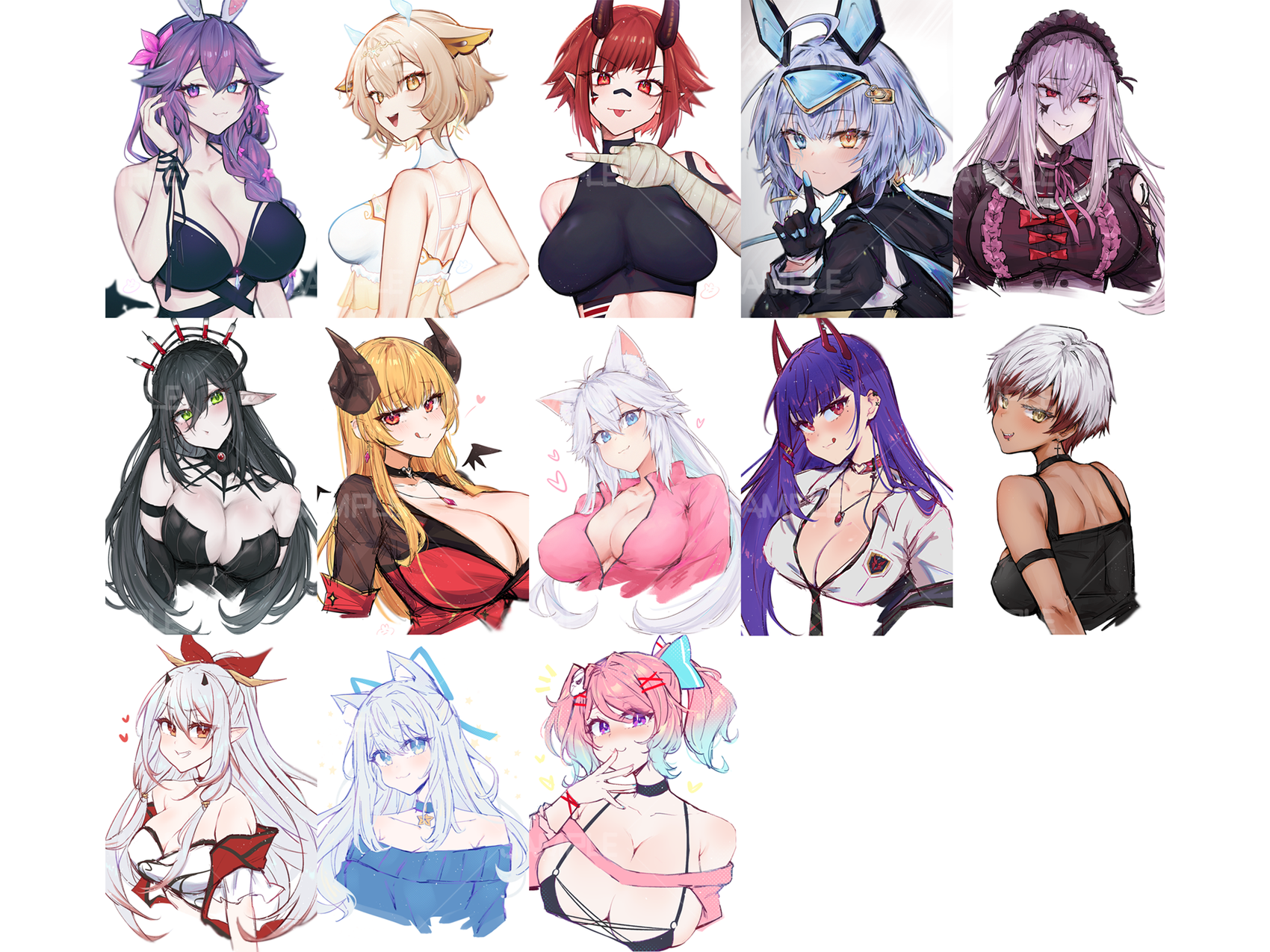 VTuber Postcard Print - Indie, VTuber merch by concon