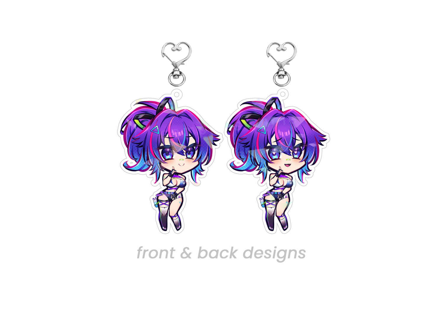 Projekt Melody Double Sided Chibi Acrylic Charm