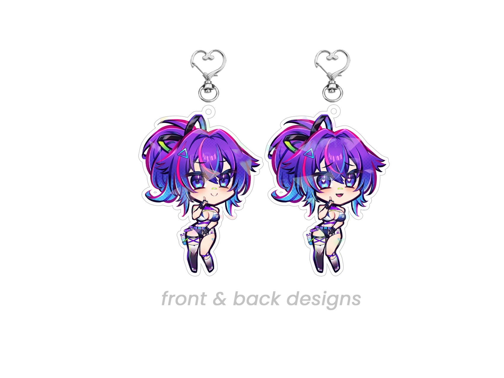 Projekt Melody Double Sided Chibi Acrylic Charm
