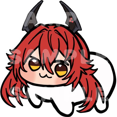 NIKKE Doro Mini Sticker - Red Hood character sticker by concon