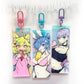 Concon Original Double Sided Rectangle Rainbow Charm - detail view