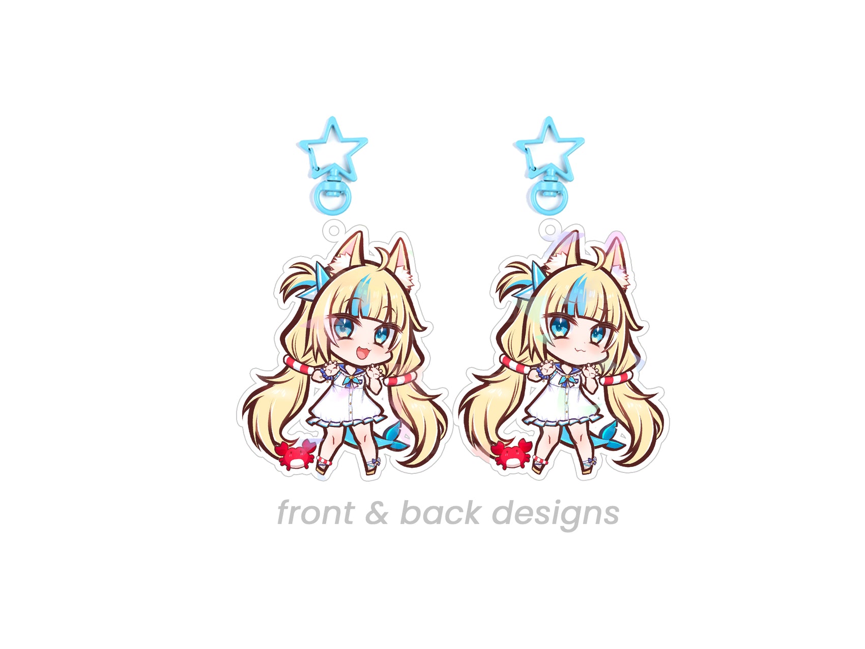 Sameko Saba Double Sided Chibi Acrylic Charm