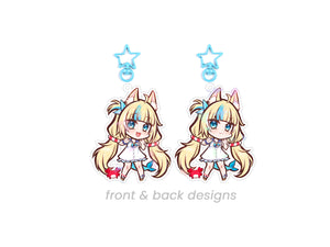 SAMEKO SABA DOUBLE SIDED CHIBI ACRYLIC CHARM