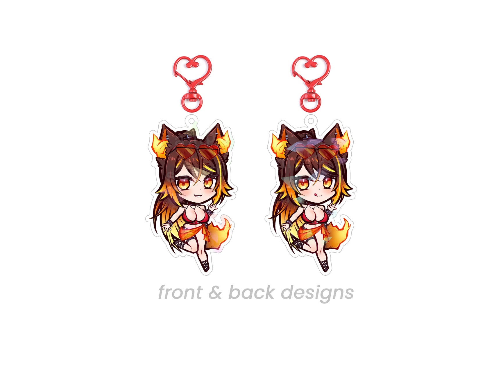 Sinder Double Sided Chibi Acrylic Charm