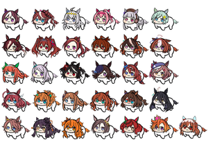 UMA MUSUME DORO MINI STICKERS
