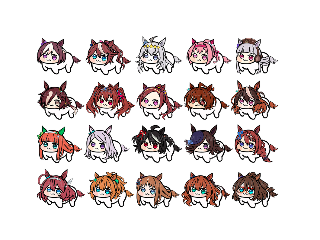 UMA MUSUME DORO MINI STICKERS