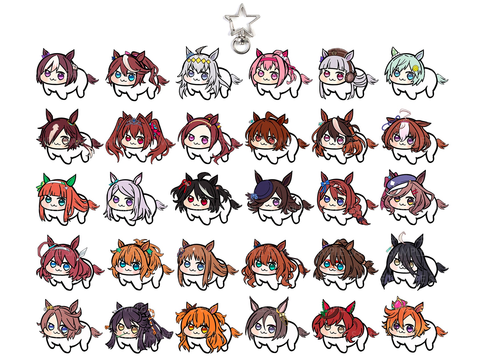 Uma Musume Doro Hanging Double Sided Charms & Standee