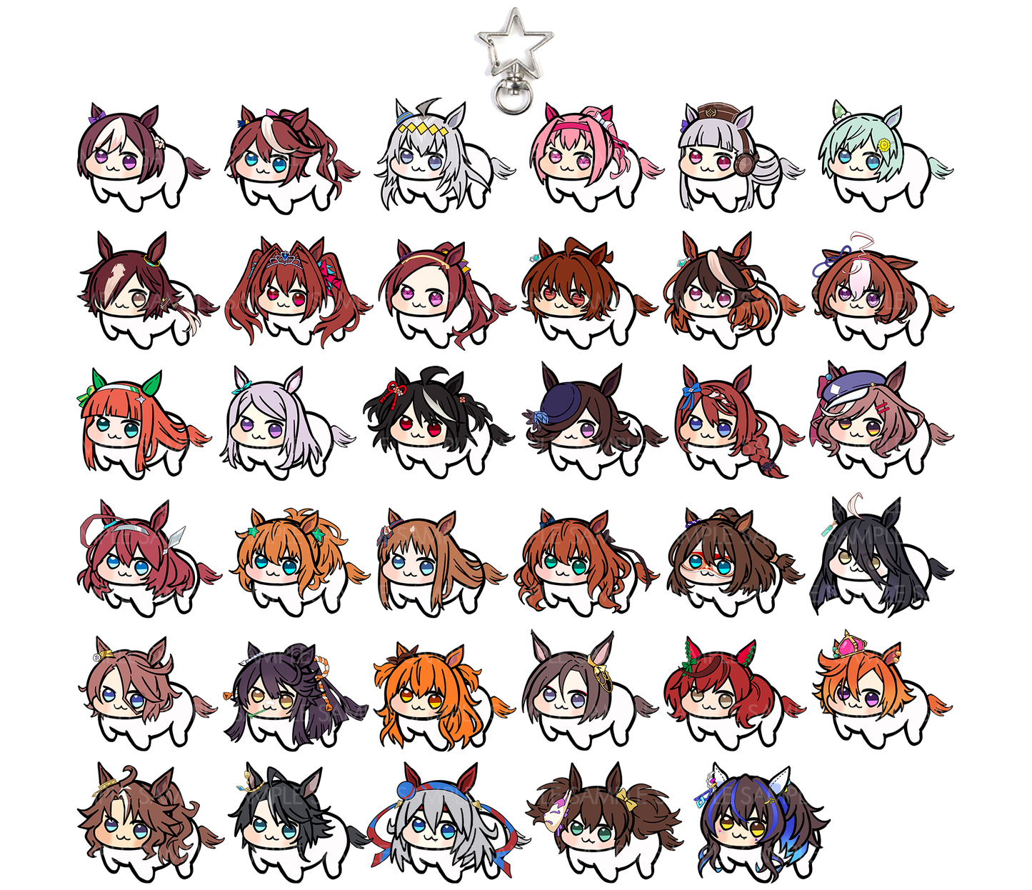 Uma Musume Doro Hanging Double Sided Charms & Standee