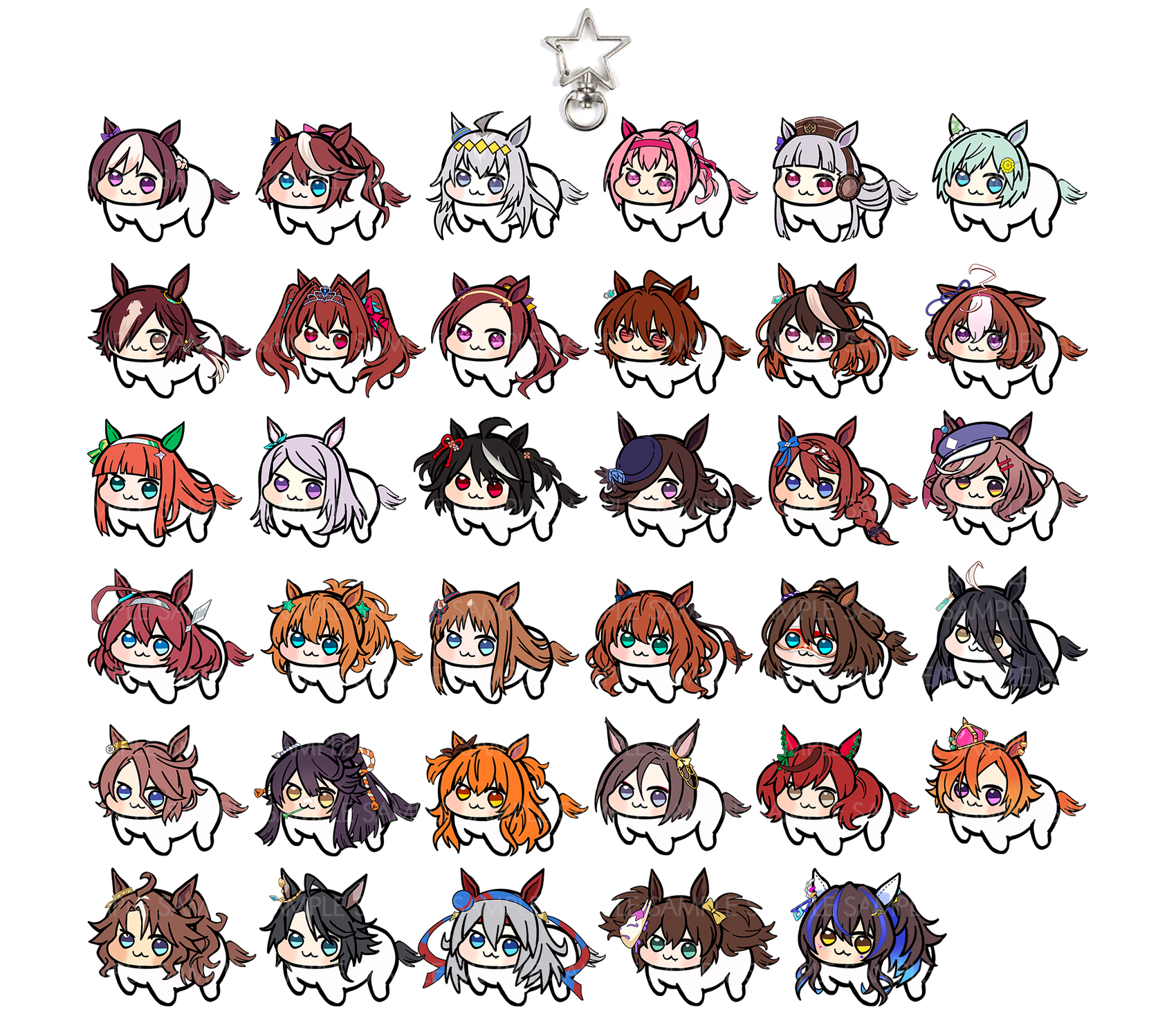 Uma Musume Doro Hanging Double Sided Charms & Standee