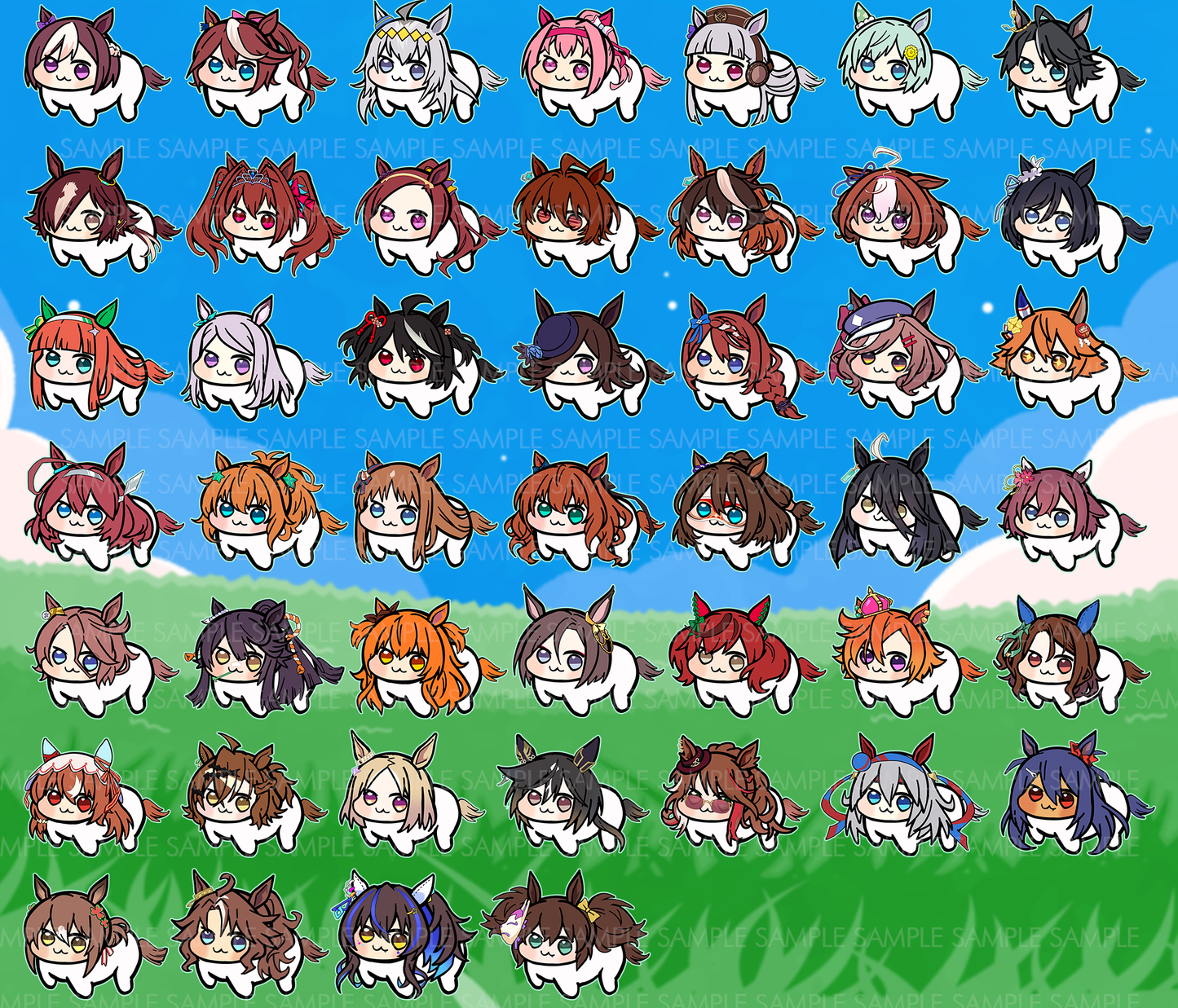 Uma Musume Doro Mini Stickers