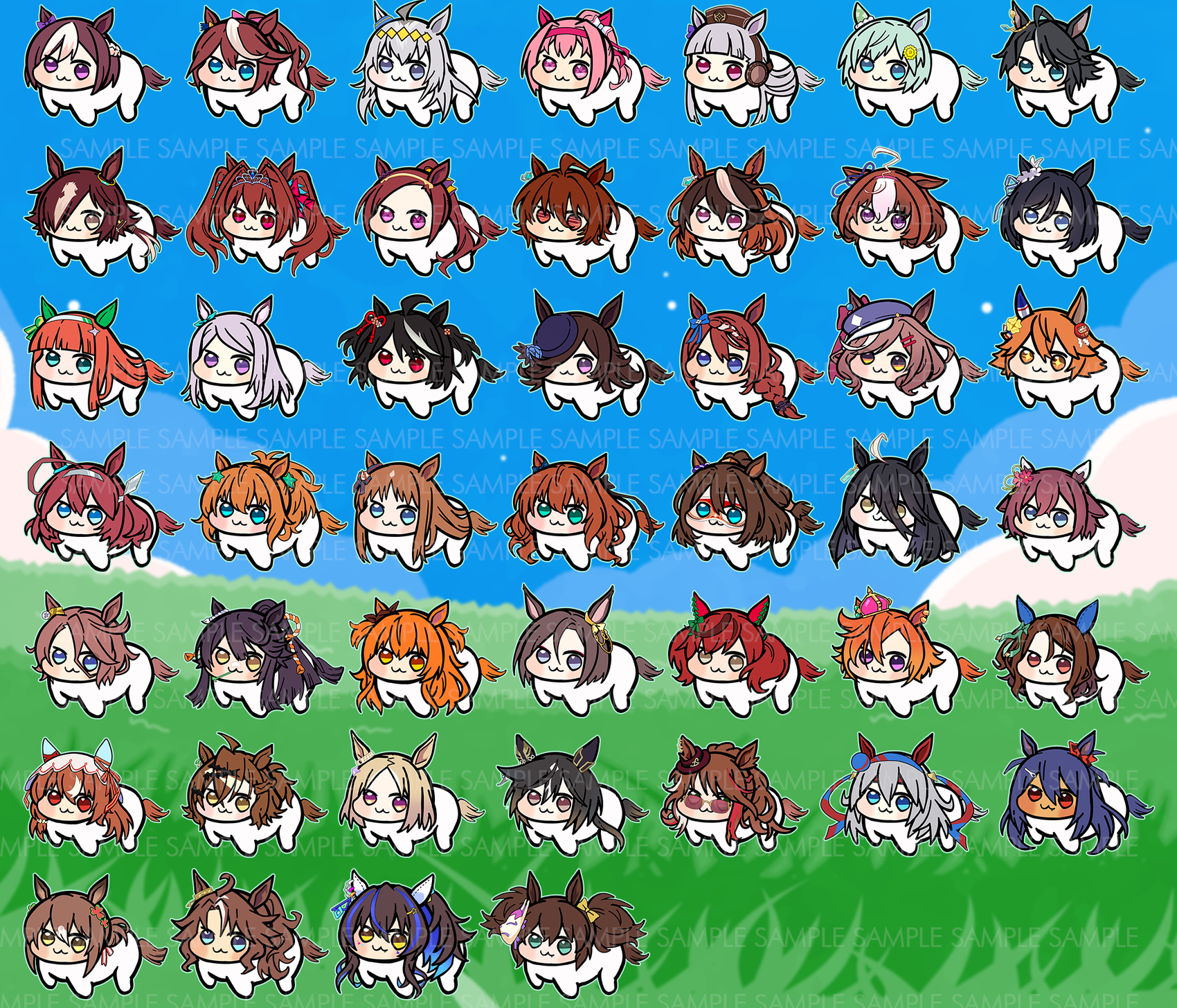 Uma Musume Doro Mini Stickers