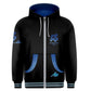 DDR A20 Blue Zipper Hoodie - DDR, Graphic, Hoodies merch by concon