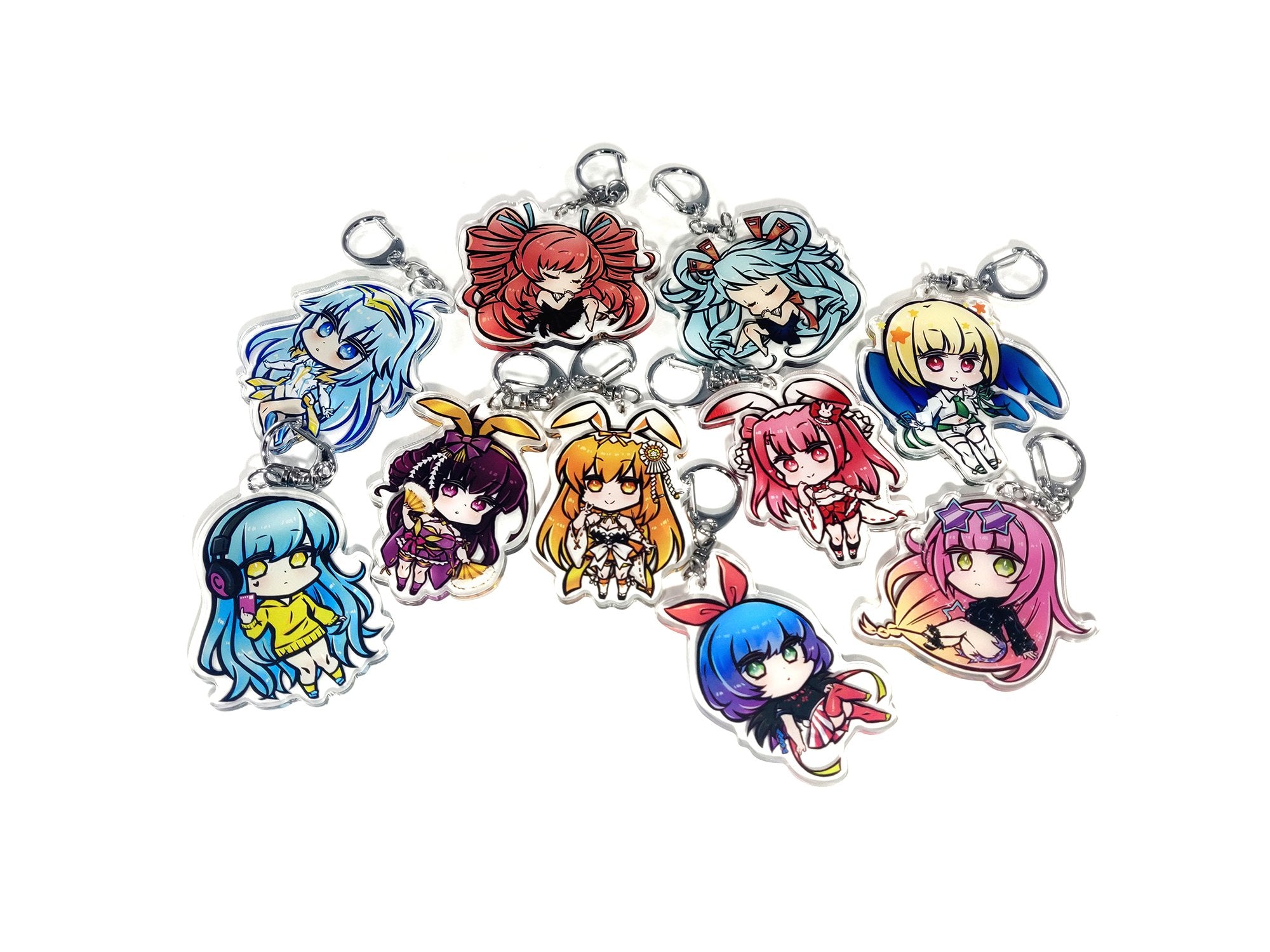 BEATMANIA IIDX DOUBLE SIDED CHIBI ACRYLIC CHARMS – concon