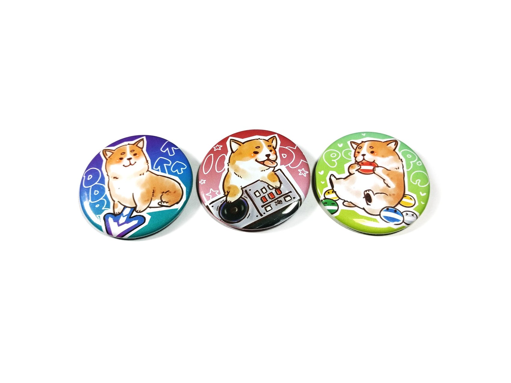 BEMANI Corgi Buttons