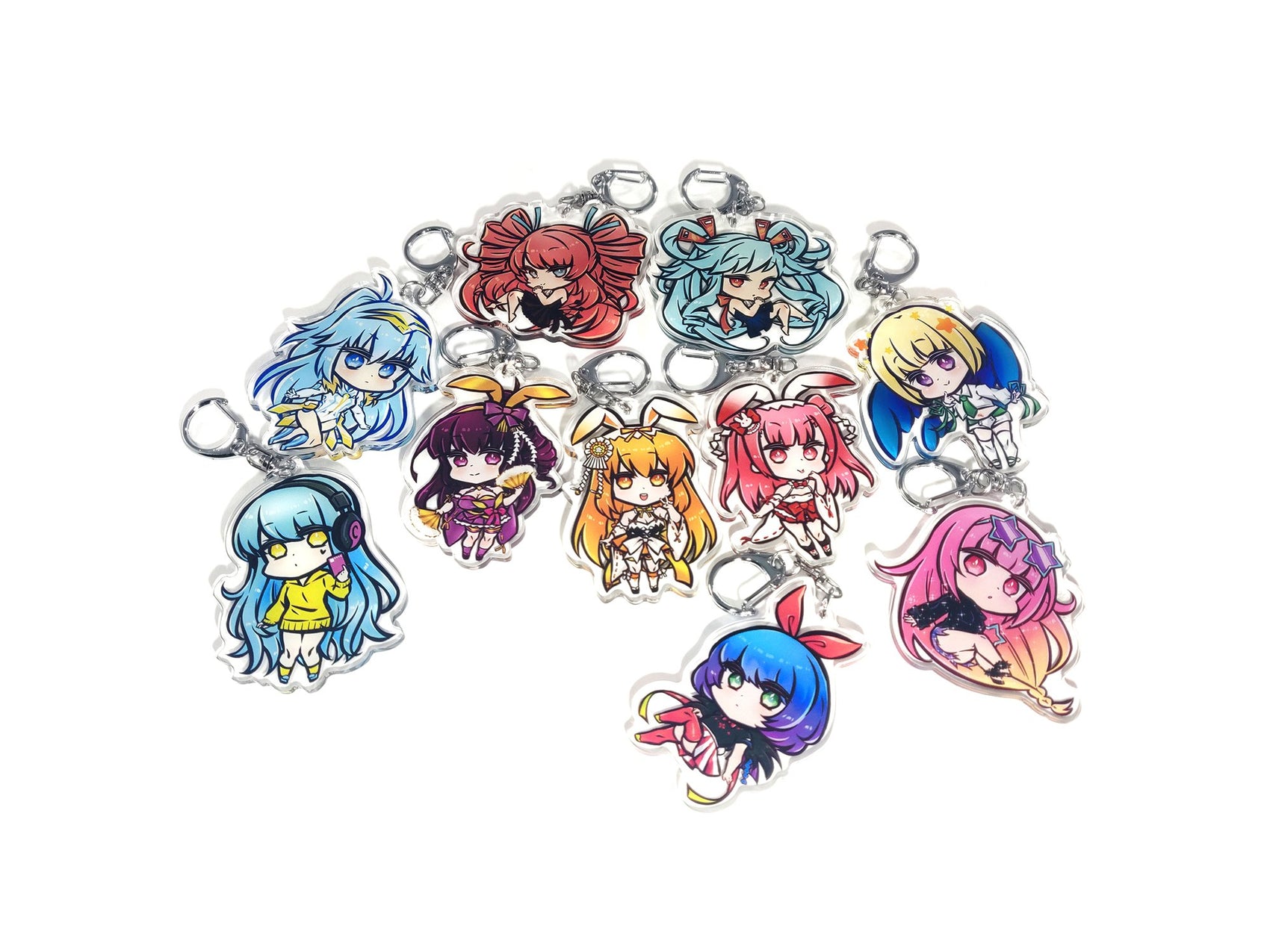 Beatmania IIDX Double Sided Chibi Acrylic Charms