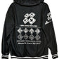 DDR Dark Zipper Hoodie - detail view