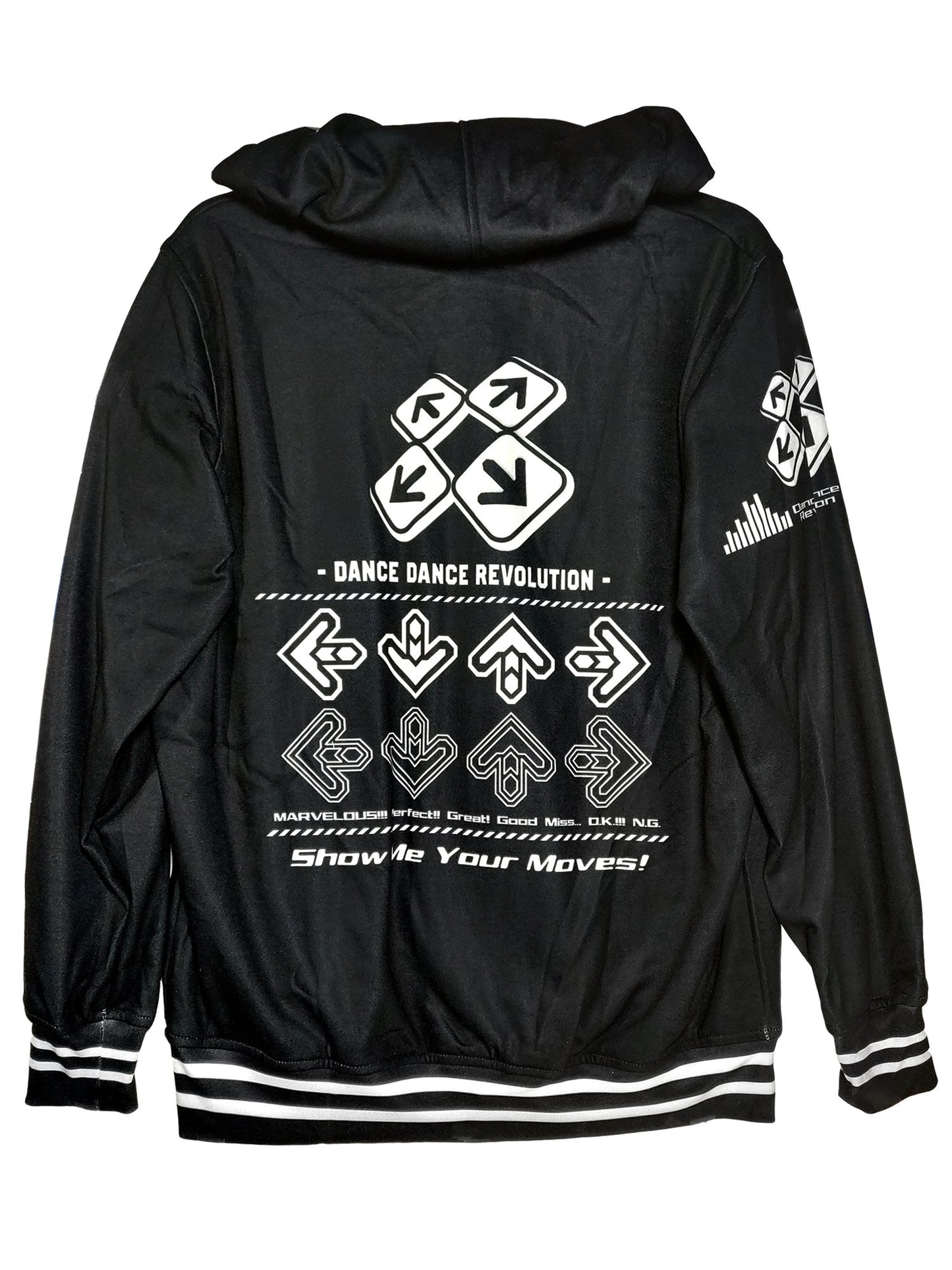 DDR Dark Zipper Hoodie - detail view