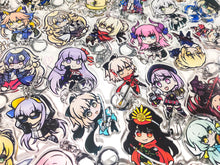 Load image into Gallery viewer, FATE/GRAND ORDER DOUBLE SIDED CHIBI ACRYLIC CHARMS