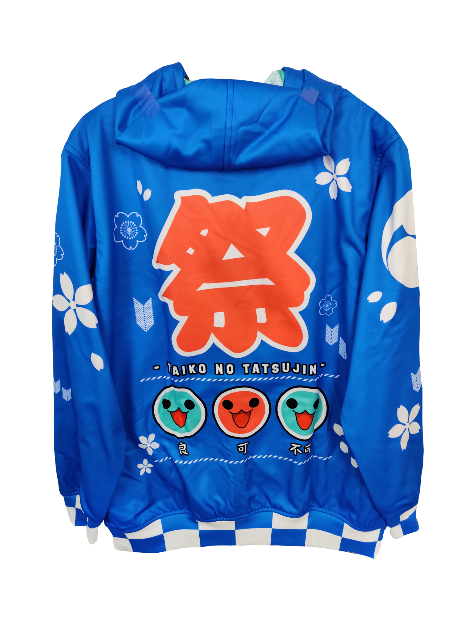 Taiko Blue Zipper Hoodie