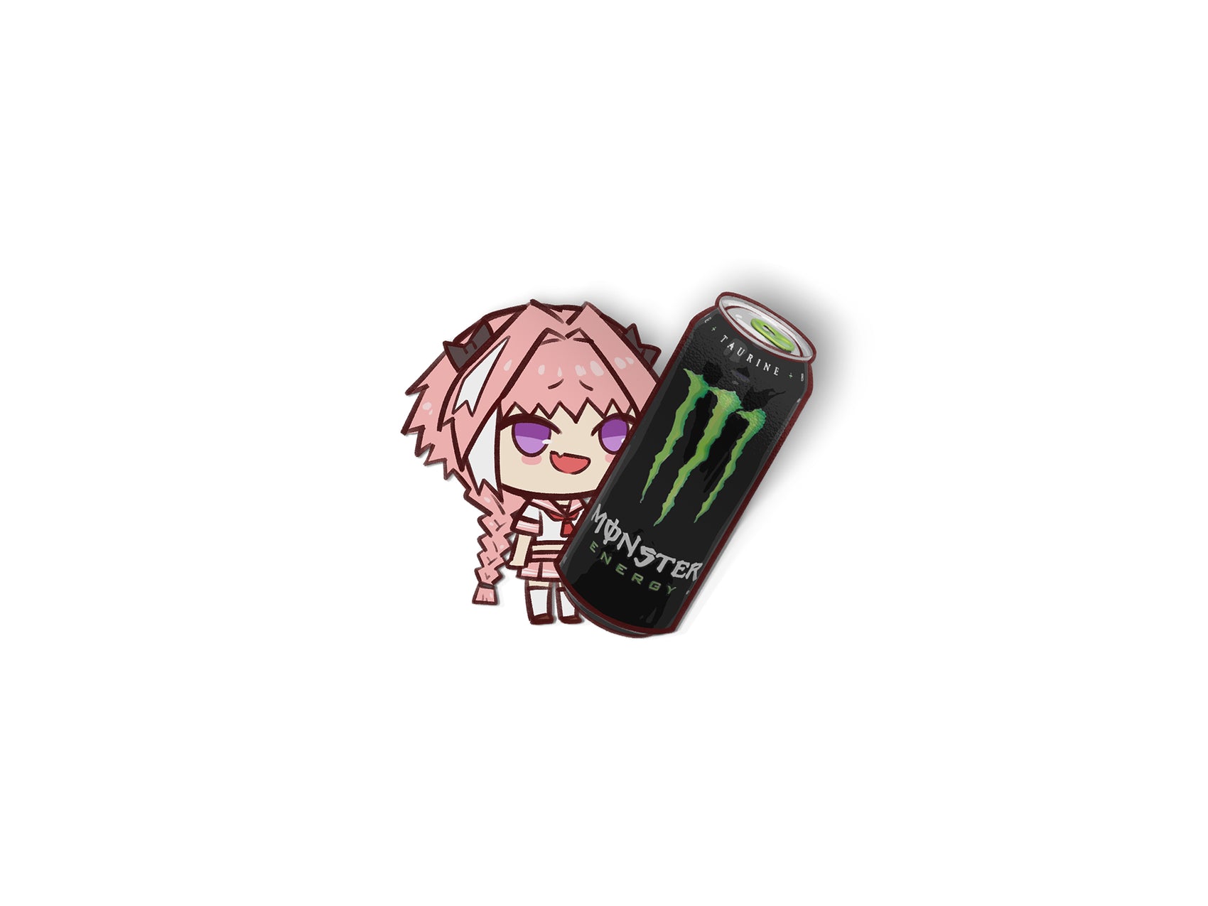 FATE ASTOLFO MONSTER CAN DIE-CUT MINI STICKER