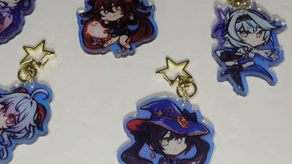 Genshin Impact Double Sided Chibi Acrylic Charms