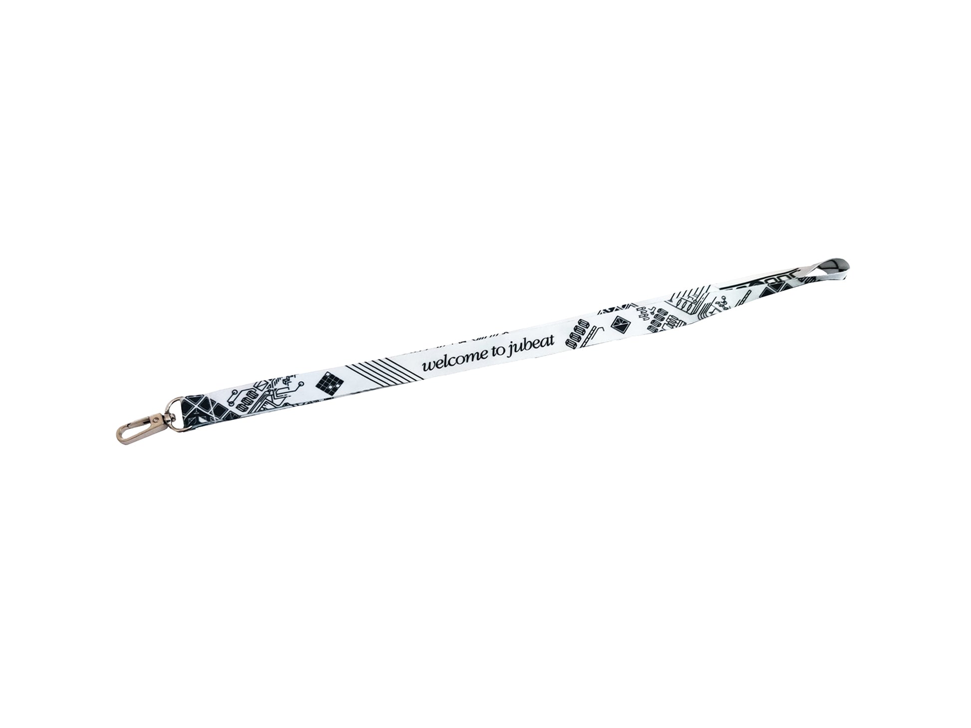 jubeat White Lanyard - Jubeat, Lanyard, Rhythm Games merch by concon