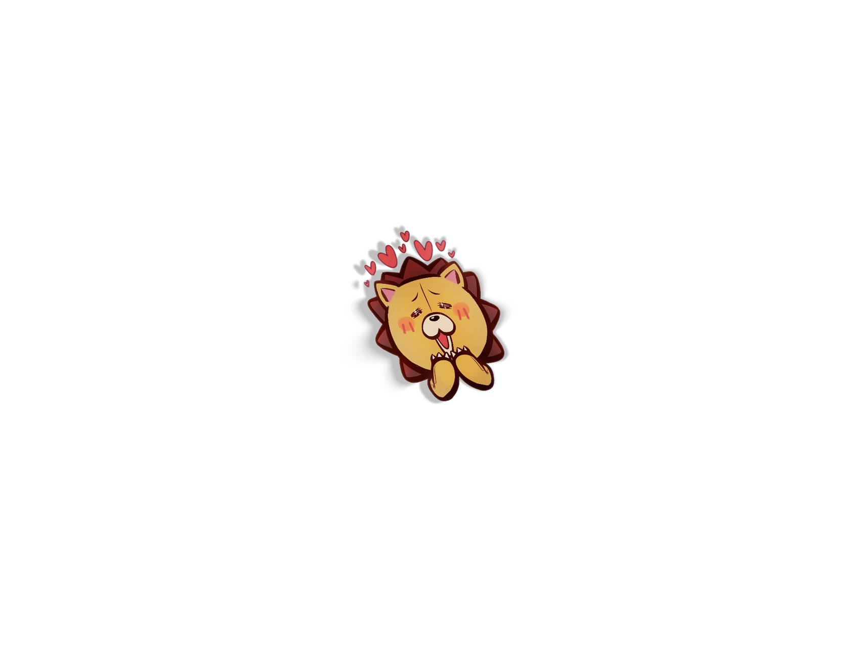 Bleach Kon Die-Cut Mini Sticker - anime, Mini Sticker merch by concon