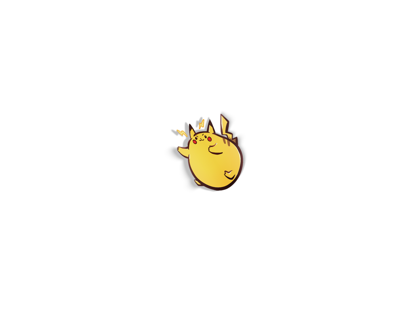 Pokemon Chonky Pikachu Die-Cut Mini Sticker