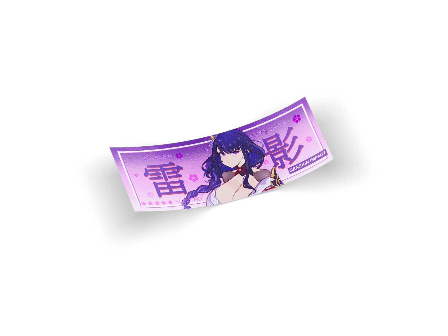 Genshin Raiden Decal Slap - Genshin Impact, Other, Slaps merch by concon