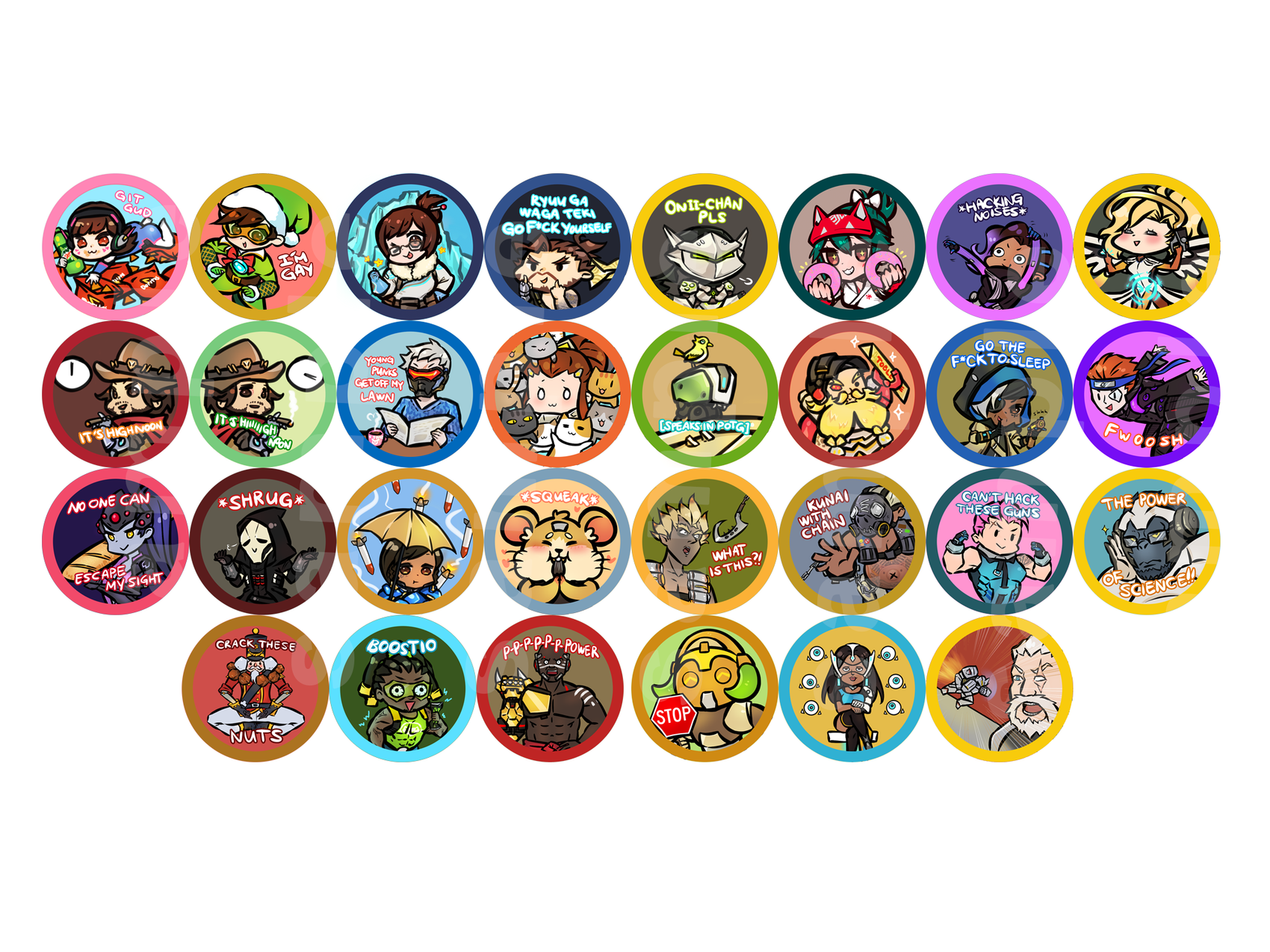 Overwatch Buttons