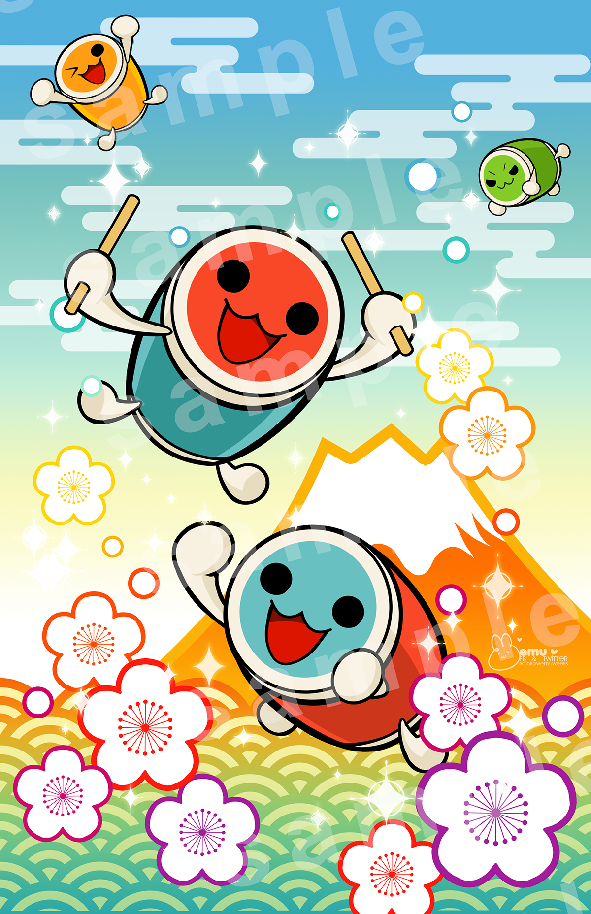 Taiko no Tatsujin Poster Print